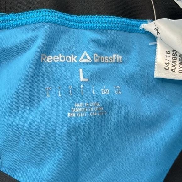 NWT Reebok CrossFit Compression 3/4 length workout leggings Size Large - Picture 3 of 7